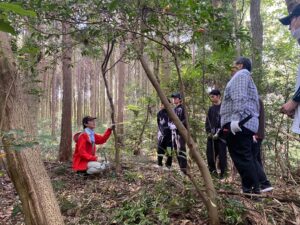 里山の環境についてレクチャー