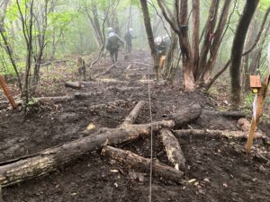完成した登山道整備後