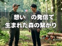 「想い」の発信で生まれた森の繋がり